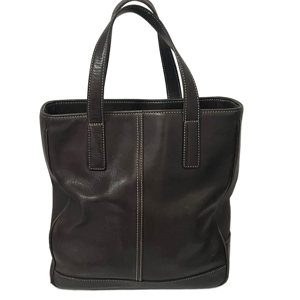 COACH Bag Hamptons Vintage Y2K Brown Leather Tote Purse Handbag LOS-7787